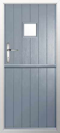 Flint Square Composite Stable Door in French Grey