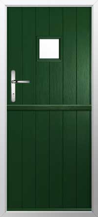 Flint Square Composite Stable Door in Green