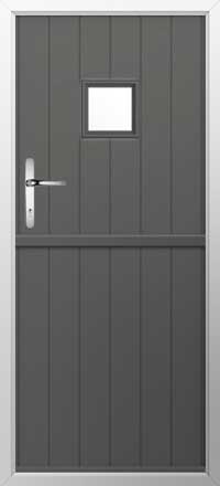 Flint Square Composite Stable Door in Granite Grey