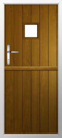 Flint Square Composite Stable Door in Golden Oak