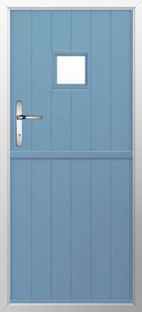 Flint Square Composite Stable Door in Pottery Blue