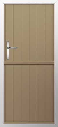 Flint Solid Composite Stable Door in Truffle Brown