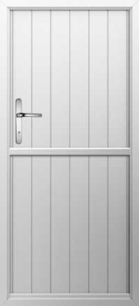 Flint Solid Composite Stable Door in White