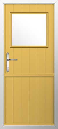 Trieste Composite Stable Door in Buttercup Yellow