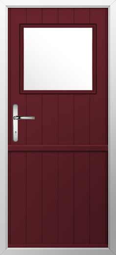 Triesta Composite Stable Door in Deep Merlot