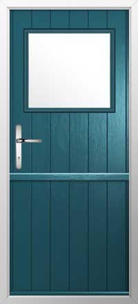 Trieste Composite Stable Door in Peacock Blue