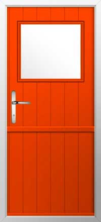 Trieste Composite Stable Door in Tangerine