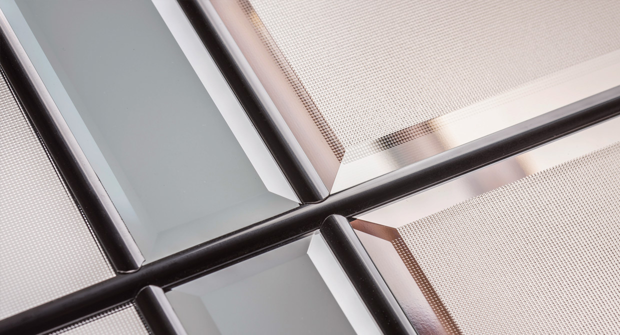 Aurora decorative composite door glass