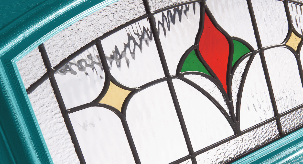Beaumont decorative composite door glass