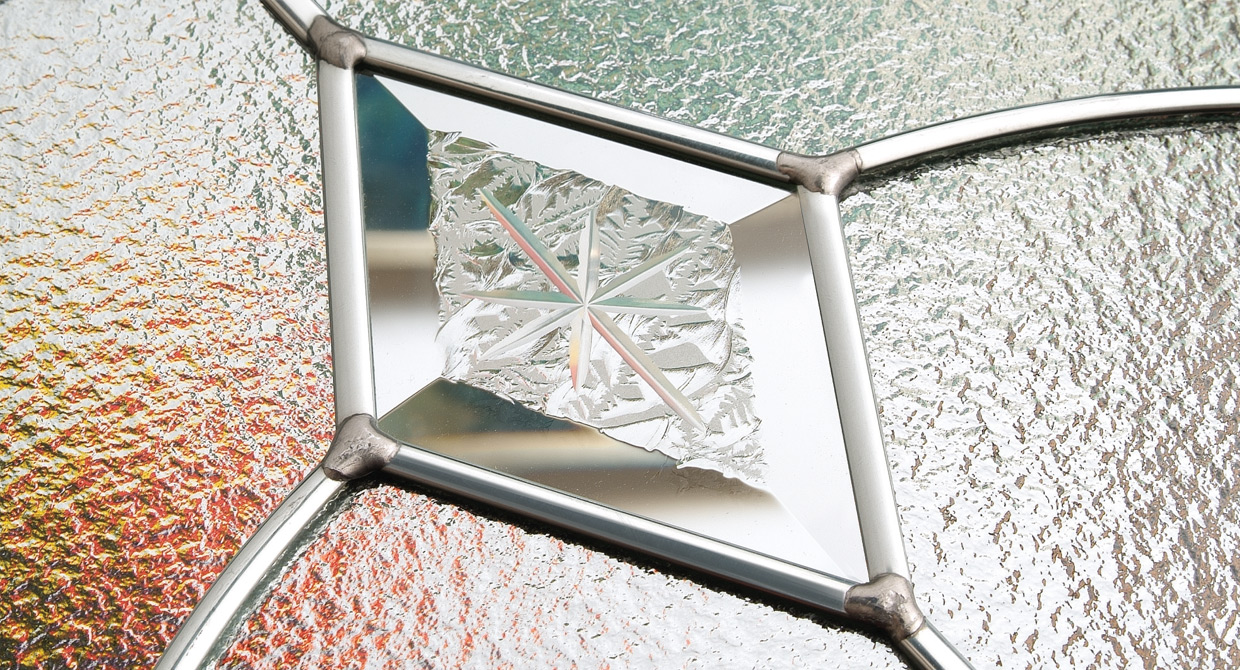 Classic decorative composite door glass