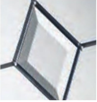 Crystal Diamond decorative composite door glass