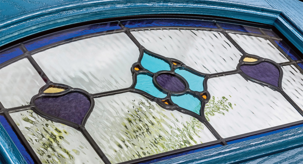 Dorchester decorative composite door glass