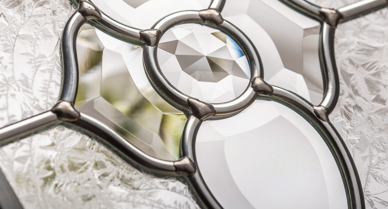 Finesse decorative composite door glass