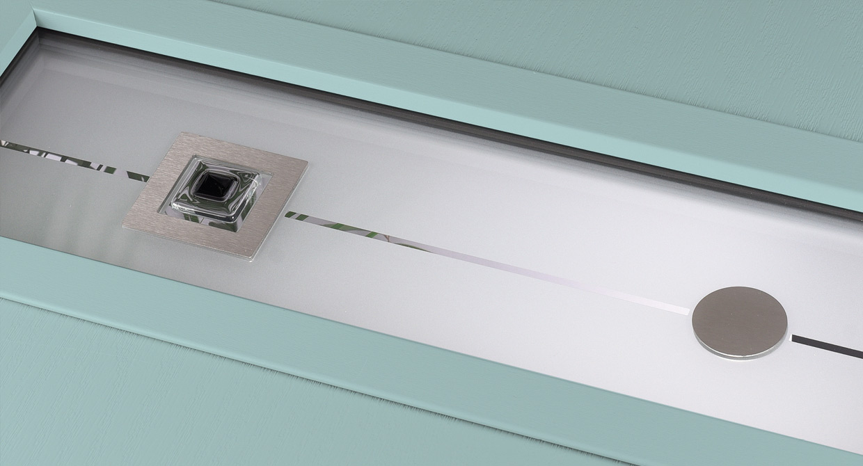 Tahoe decorative composite door glass