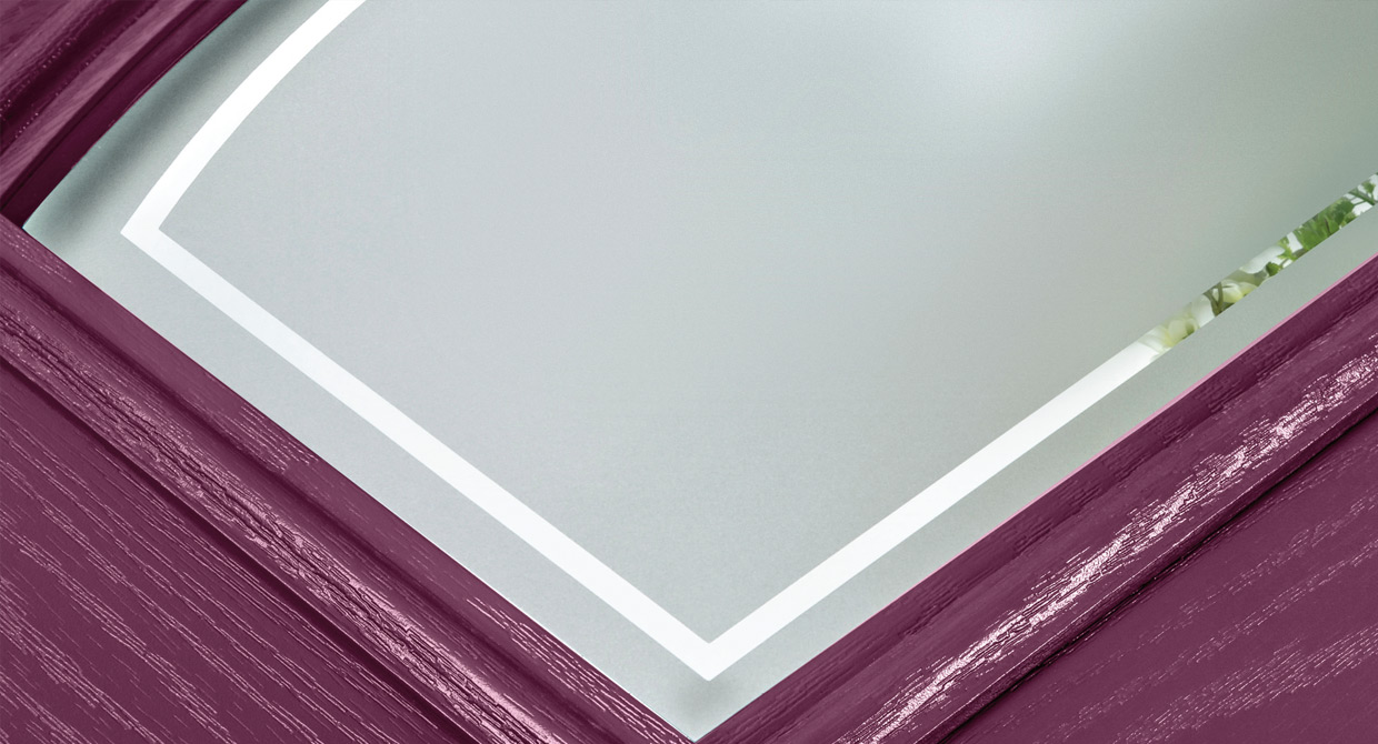 Victorian Border decorative composite door glass