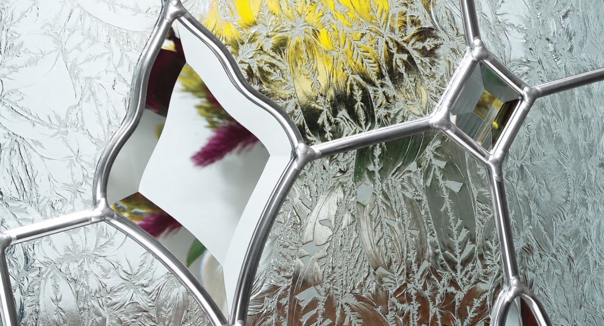 Zinc Art Clarity decorative composite door glass