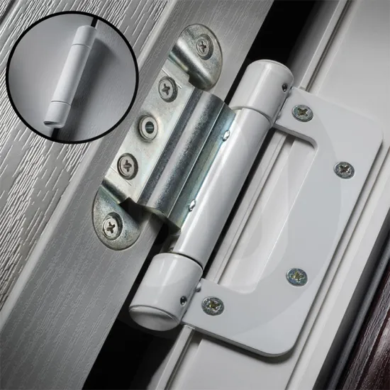 SFS Dynamic 2D-C adjustable hinge fitted to a composite door