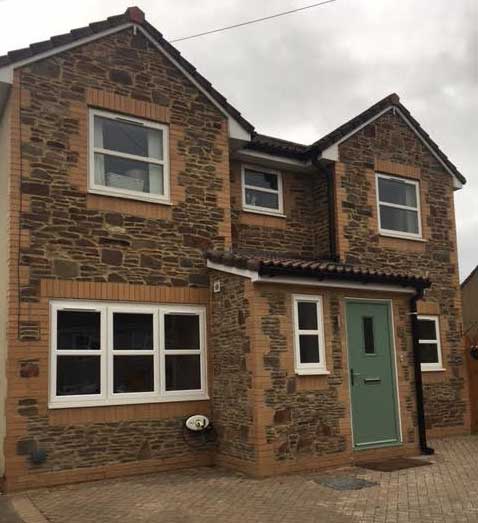 1 Square Composite Front Door in Chartwell Green