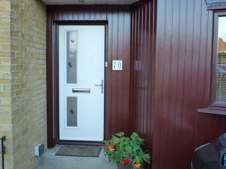 Twin Square Murano Composite Front Door in Cream