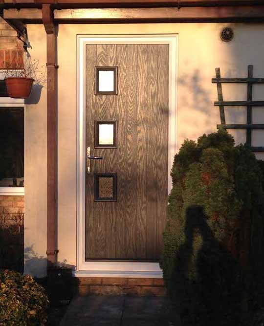 composite front door in grey