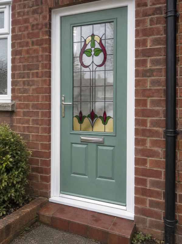 Gleneagles Beaumont Composite Front Door in Chartwell Green