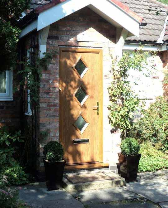 oak composite front door