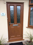composite front door in oak
