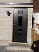 grey modern style composite door