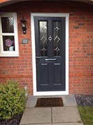 composite front door in grey