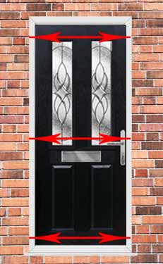how to measure the width of a front door and frame