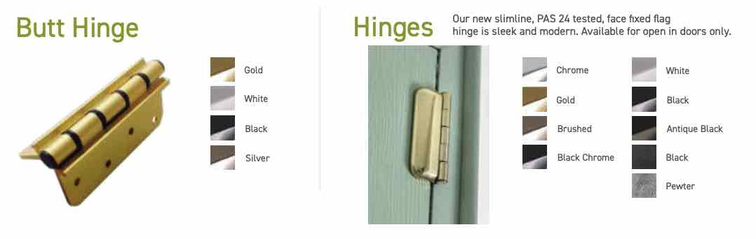 Solidor composite door hinges