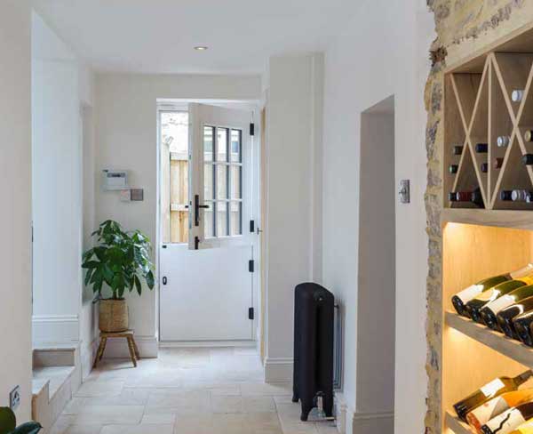 white composite stable door top half open