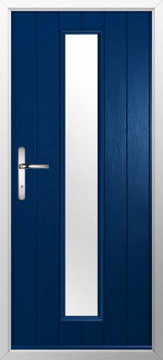 Amalfi Glazed Solidor Composite Door in Blue