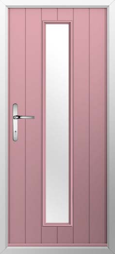 Amalfi Glazed Solidor Composite Door in Champagne Blush