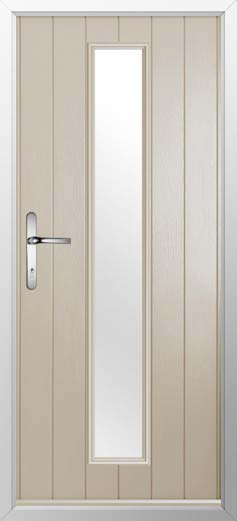 Amalfi Glazed Solidor Composite Door in Cream