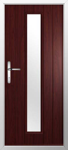 Amalfi Glazed Solidor Composite Door in Rosewood