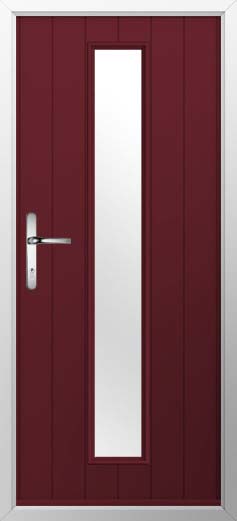Amalfi Glazed Solidor Composite Door in Deep Merlot