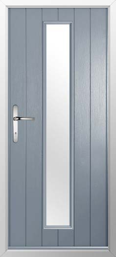 Amalfi Glazed Solidor Composite Door in French Grey