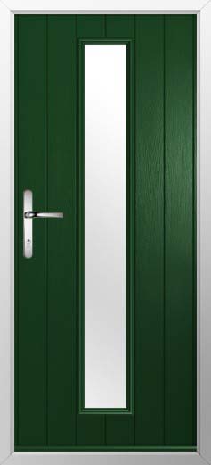 Amalfi Glazed Solidor Composite Door in Green