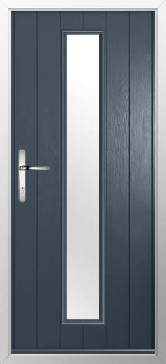 Amalfi Glazed Solidor Composite Door in Anthracite Grey