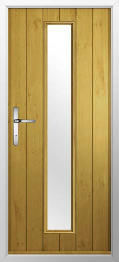 Amalfi Glazed Solidor Composite Door in Irish Oak