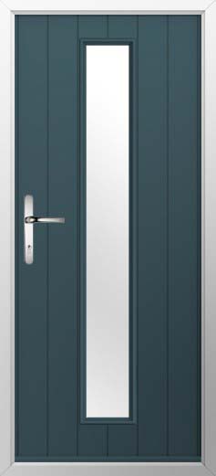 Amalfi Glazed Solidor Composite Door in Midnight Grey