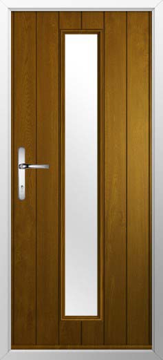 Amalfi Glazed Solidor Composite Door in Oak