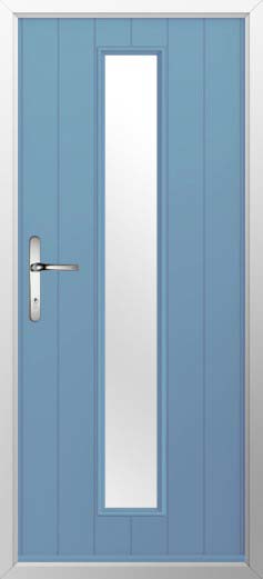 Amalfi Glazed Solidor Composite Door in Pottery Blue