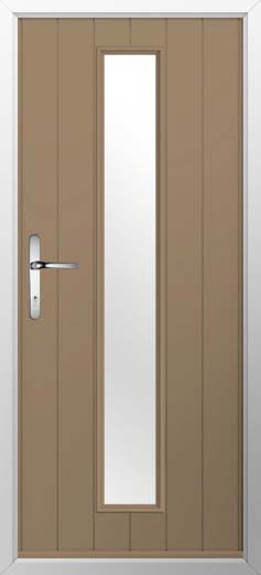 Amalfi Glazed Solidor Composite Door in Truffle Brown