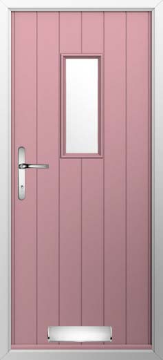 Ancona Glazed Solidor Composite Door in Champagne Blush