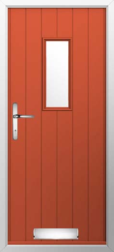 Ancona Glazed Solidor Composite Door in Copper Flame