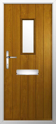 Ancona Glazed Solidor Composite Door in Oak