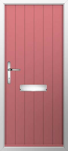 Ancona Solid Solidor Composite Door in Antique Rose