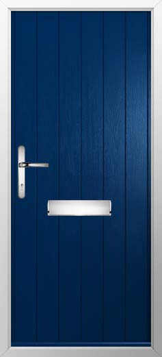 Ancona Solid Solidor Composite Door in Blue